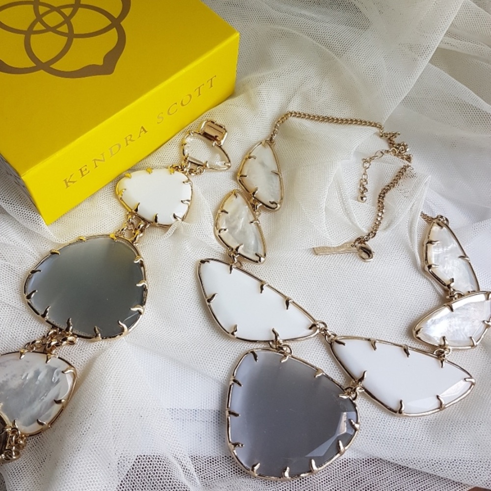 AUTHENTIC Kendra Scott Marisol Necklace & Khammi Bracelet Statement SET